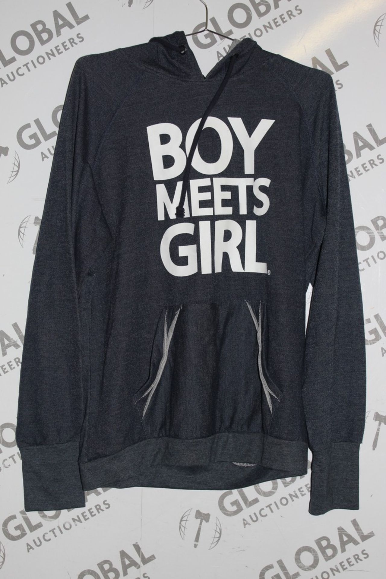 Lot to Contain 22 Brand New Boy Meets Girl Denim Look Hooded Jumpers RRP £17.99 Each Combined RRP £