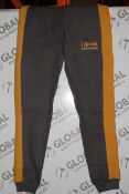 Lot to Contain 20 Brand New Pairs of Grey and Yellow Ijeans Original Denim Lounging Pants in