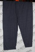 Lot to Contain 20 Brand New Twin Pack Navy and Charcoal Lounging Pants in Assorted Sizes RRP £25.