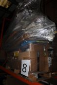 Lot to Contain a Large Assortment of Items to Include Window Blinds, Curtain Poles, Shower