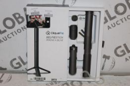 Boxed Cliquefie Selfie Stick in Space Grey RRP £50