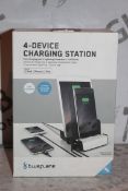 Lot to Contain 2 Boxed Blue Flame 4 Device Apple Product Charging Stations Combined RRP £80