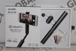 Boxed Cliquefie Space Grey Selfie Stick RRP £55