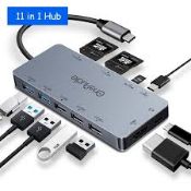 Lot to Contain 4 Boxed One Odio Type C 9845 11In1 USB Adapters with 4K and HDMI Combined RRP £120