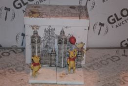 Boxed Disney Christopher Robin Winnie The Pooh Come To London Book End Set RRP £40 (2993261) (Public
