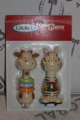 Lot to Contain 12 Boxed Brand New Graco Mix and Move Twin Pack Baby Rattle Sets Combined RRP £120