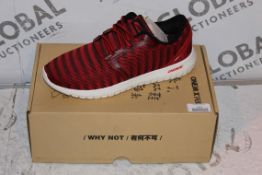 Boxed Brand New Pair of One Mix Size US7 EU40 Men's Red Trainers RRP £44.99