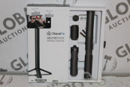 Boxed Cliquefie Selfie Stick in Space Grey RRP £50