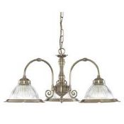 Boxed Searchlight American Dinner Pendant Light RRP £120 (15394) (Public Viewing and Appraisals