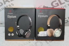 Lot to Contain 2 Boxed Pairs of Elysium Headphones Combined RRP £49.98