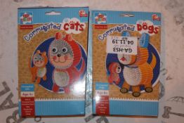 Lot to Contain 12 Boxed Corrugated Cats Cat Craft Sets