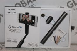 Boxed Cliquefie Space Grey Selfie Stick RRP £55