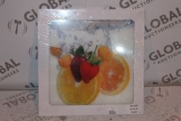 Boxed Glass Fruit Chopping Board RRP £30 (15315) (Public Viewing and Appraisals Available)
