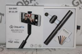 Boxed Cliquefie Space Grey Selfie Stick RRP £55