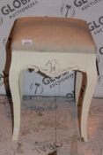 Lot to Contain 2 Boxed and Unboxed Ivory and Beige Footstools Combined RRP £100 (15031) (Public