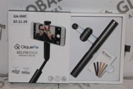 Boxed Cliquefie Space Grey Selfie Stick RRP £55