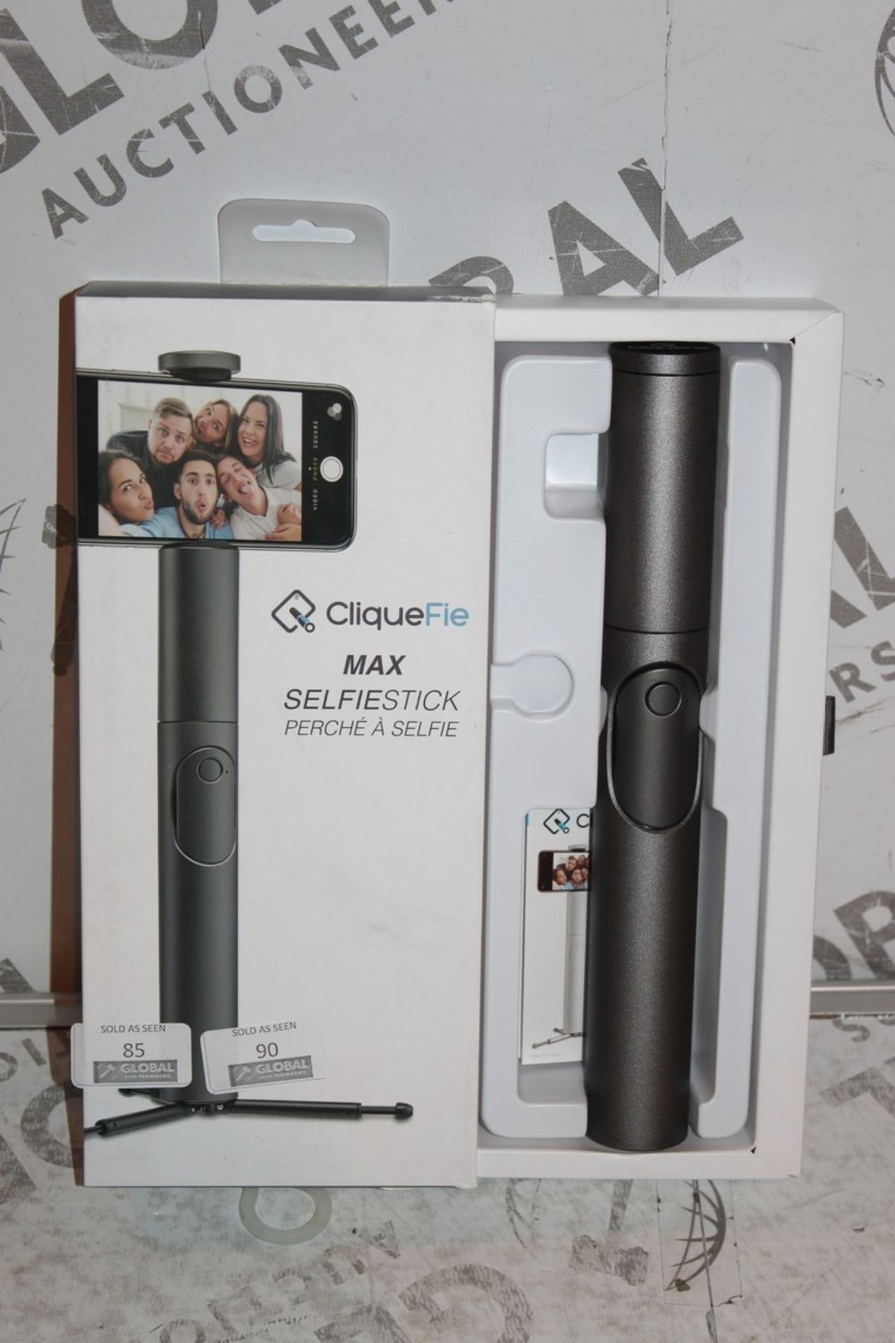 Boxed Cliquefie Max Space Grey Selfie Stick RRP £65