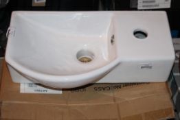 Ceramic White Single Basin RRP £105 (15315) (Public Viewing and Appraisals Available)