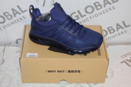 Boxed Brand New Pair of One Mix US7 Air Running Sports Trainers in Dark Blue RRP £44.99