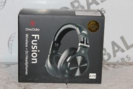 Lot to Contain 3 Boxed Pairs of One Odio Fusion A7 Wired/Wireless Headphones Combined RRP £90