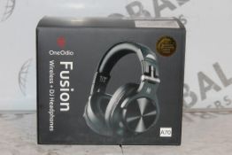 Lot to Contain 2 Boxed Pairs of Fusion Wireless Plus DJ Headphones Combined RRP £70