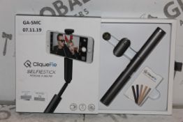 Boxed Cliquefie Space Grey Selfie Stick RRP £55