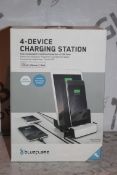 Lot to Contain 2 Boxed Blue Flame 4 Device Apple Product Charging Stations Combined RRP £80