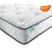 Boxed Sareer Cool Blue Memory Coil Mattress in Double RRP £180 (15408) (Public Viewing and