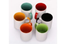 Boxed Sets of 6 Rainbow Mugs RRP £15 Each (15861) (Public Viewing and Appraisals Available)