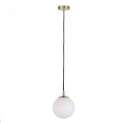 Boxed Paulman Nordic Menja Single Globe Ceiling Light RRP £40 (15097) (Public Viewing and Appraisals
