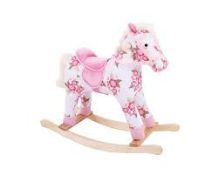 Boxed Floral Rocking Horse RRP £50 (15907) (Public Viewing and Appraisals Available)