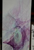 Large Colourful Expressive Burst Wall Art Picture RRP £45 (10871) (Public Viewing and Appraisals