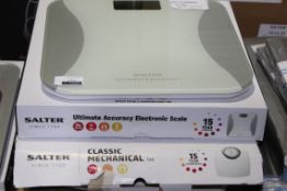 Boxed Assorted Pairs Salter Digital Mechanical Weighing Scales RRP £35 - £40 Ea (3387742) (