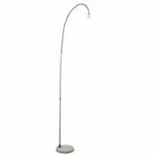 Boxed Minisun Du-bose Curva Copper Floor Lamp with Cement Base RRP £70 (15925) (Public Viewing and