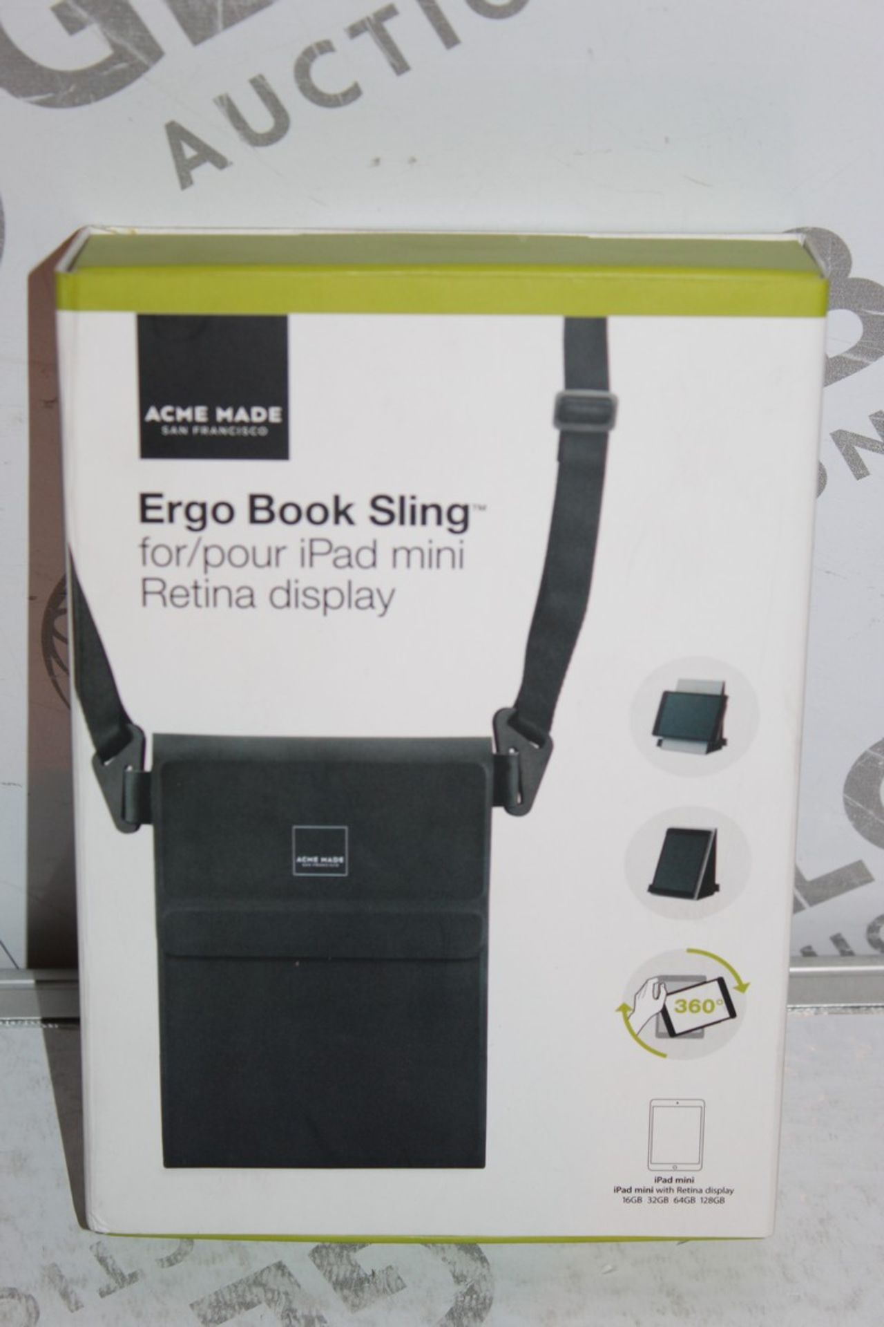 Lot to Contain 16 Boxed Brand New Acme Made Book Slings With Retina Display for Ipad Mini Combined R