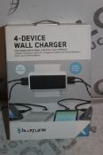 Lot to Contain 17 Brand New Blue Flame 4 Device Wall Chargers Combined RRP £340