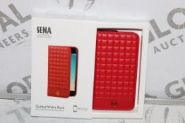 Lot to Contain 80 Brand New Quilted Wallet Book Sena Self Standing Phone Cases for the Iphone 6