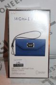 Lot to Contain 40 Brand New Michael Kors Sapphire Blue Ipad Clutch Wallets Combined RRP £2,200