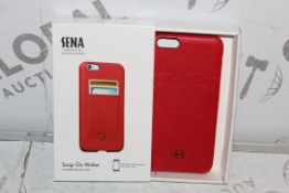 Lot to Contain 80 Brand New Sena Snap On Leather Wallet Cases for The Iphone 6 and 6+ Combined