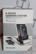 Lot to Contain 15 Boxed Brand New Blue Flame 4 Device Apple Product Charging Stations Combined