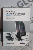 Lot to Contain 4 Boxed Brand New Blue Flame Quick Charge Apple Product Charging Stations Combined