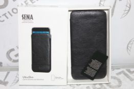 Lot to Contain 80 Brand New Sena Black Leather Ultra Slim Iphone 6 and 6S Pouch Cases Combined