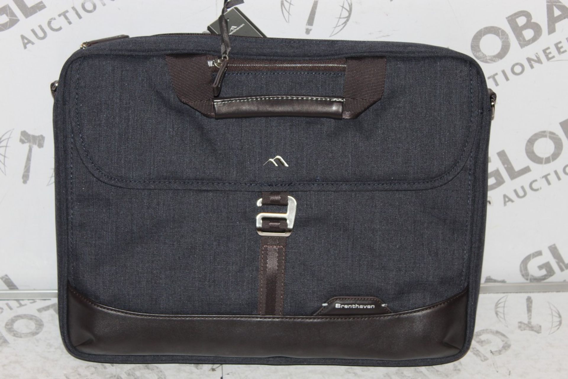 Lot to Contain 10 Brand New Brenthaven Colins Collection Indigo Chambary V2 Briefcases Combined