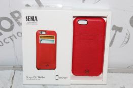 Lot to Contain 80 Boxed Brand New Sena Iphone 6 and 6S Snap On Leather Wallet Cases Combined RRP £