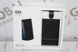 Lot to Contain 66 Brand New Sena Hampton Flip Black Leather Iphone 6 Cases Combined RRP £990