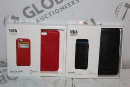 Lot to Contain 50 Assorted Sena Snap On Wallet Cases For the Iphone 6 and 6+ and Sena Ultra Slim