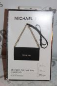 Lot to Contain 5 Brand New Michael Kors Cross Body Black Saphino Iphone 5, 6 and 6+ Clutch Bags