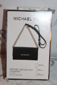 Lot to Contain 5 Brand New Michael Kors Cross Body Black Saphino Iphone 5, 6 and 6+ Clutch Bags