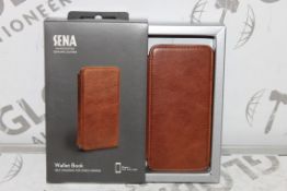 Lot to Contain 19 Brand New Sena Iphone 6 Brown Leather Wallet Book Cases Combined RRP £460