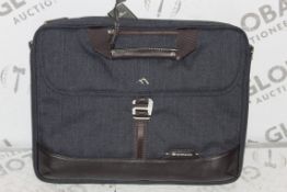 Lot to Contain 10 Brand New Brenthaven Colins Collection Indigo Chambary V2 Briefcases Combined